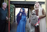 Zoe (Mary) being turned away from the Inn