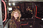 ZOE IN TAXI ON WAY HOME